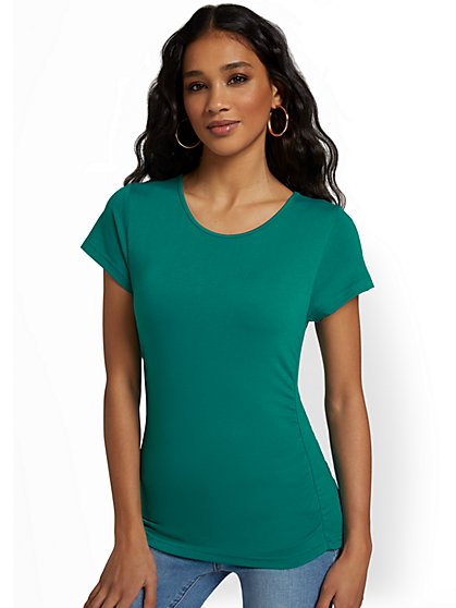 Ruched-Side Top - New York & Company
