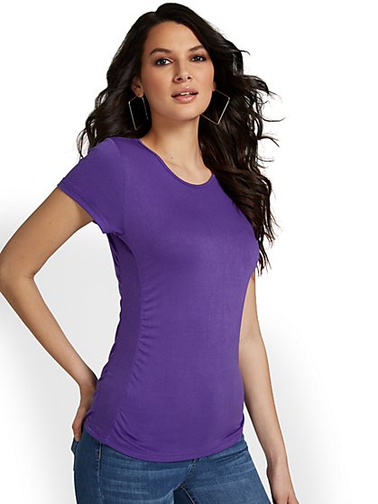 Ruched-Side Top - New York & Company