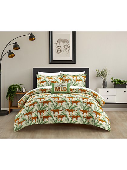 Safari Queen-Size 4-Piece Comforter Set - NY&C Home - New York & Company
