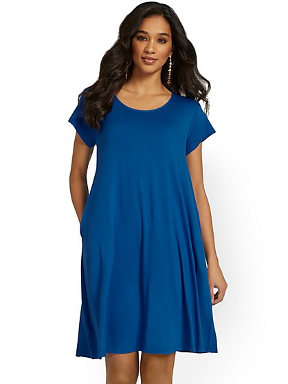 new york and company royal blue dress