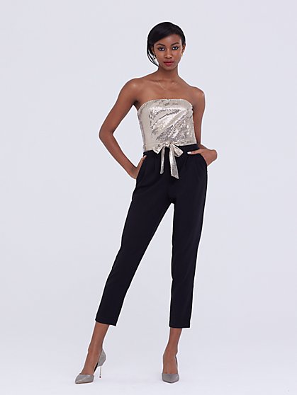Sequin-Top Jumpsuit - Gabrielle Union Collection - New York & Company