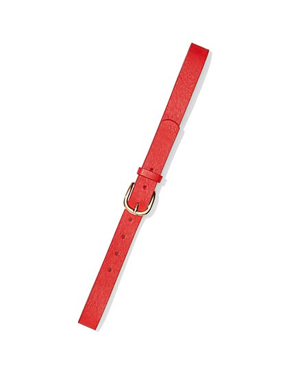 Skinny Red Belt - New York & Company