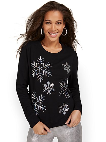 Snowflake Sweatshirt - New York & Company