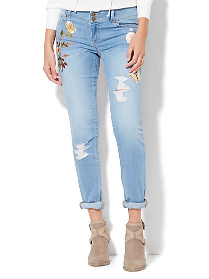 Soho Jeans - Embroidered Boyfriend - New York & Company