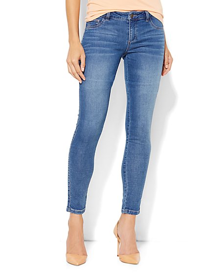 Soho Jeans Knit Denim - Ankle Jean - Medium Seaside Wash - New York ...