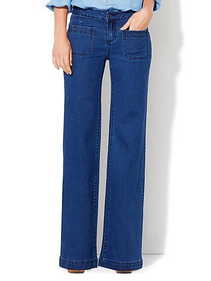 Soho Jeans - Wide Leg - Indigo Blue Wash - New York & Company
