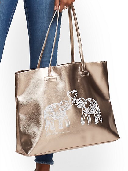 Handbags For Women Ny C St Jude Metallic Give Love Tote Bag New York Company