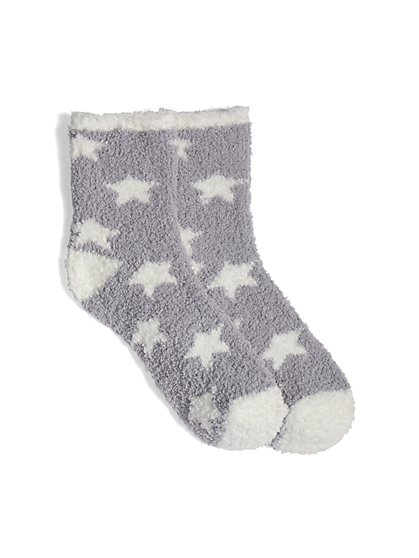 Star-Print Cozy Socks - New York & Company