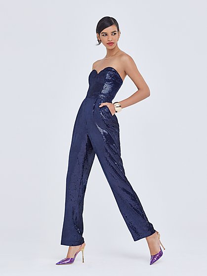 Strapless Sequin Jumpsuit - Gabrielle Union Collection - New York & Company
