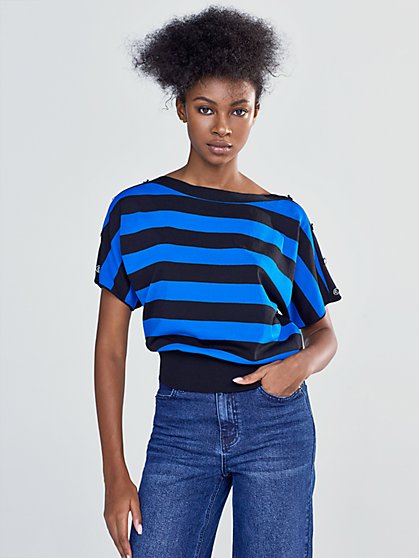 Stripe Dolman Sweater - Gabrielle Union Collection - New York & Company