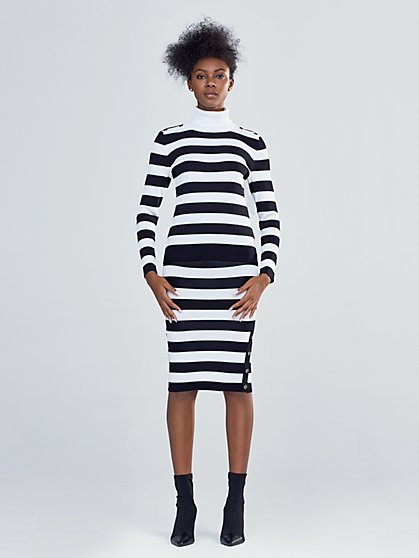 Stripe Sweater Skirt - Gabrielle Union Collection - New York & Company