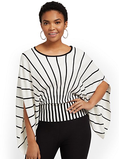 Striped Dolman Sweater - New York & Company