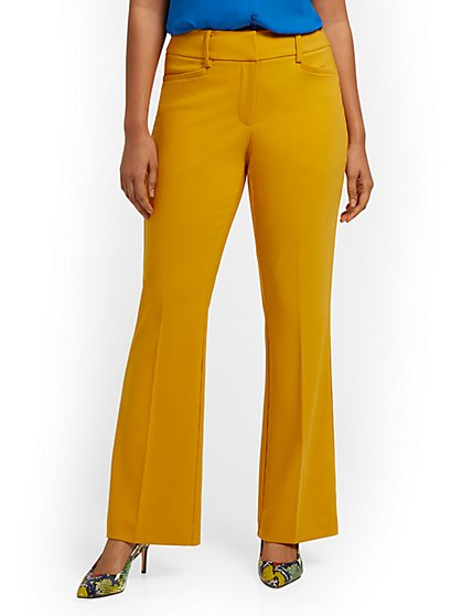 Tall High-Waisted Curvy-Fit Bootcut Pant - Premium Stretch - New York & Company