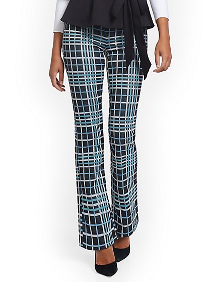tall plaid trousers