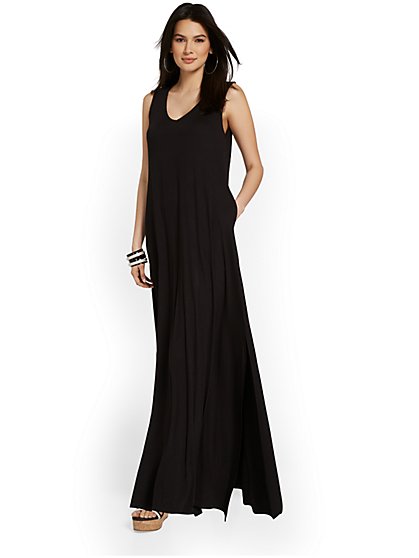 Tall V-Neck Relaxed Maxi Dress - New York & Company