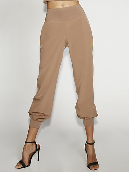 tan jogger pants