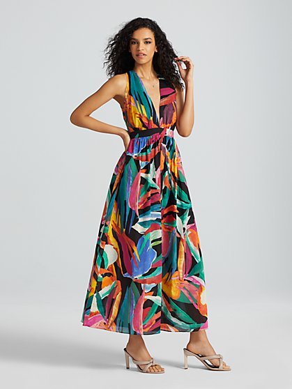 Terema Printed Halterneck Maxi Dress - Gabrielle Union Collection - New York & Company