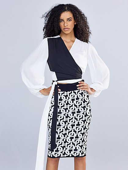 Tie-Waist Wrap Top - Gabrielle Union Collection - New York & Company