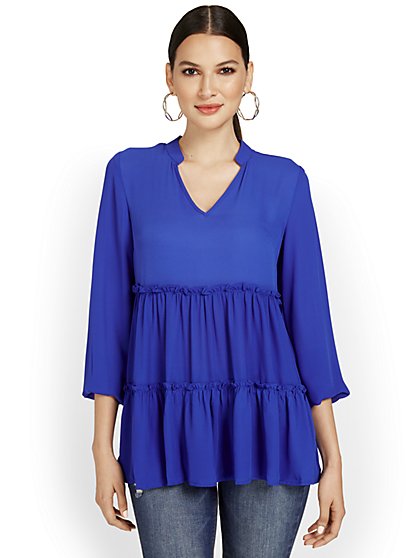 Tiered Babydoll Blouse - New York & Company