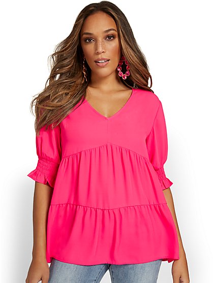 Tiered Babydoll Top - New York & Company
