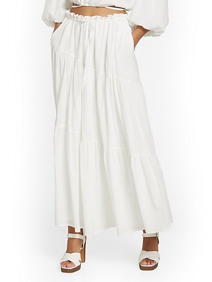 Tiered Cotton Maxi Skirt - ASTR The Label - New York & Company