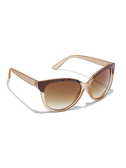 Tortoise Wayfarer Sunglasses - New York & Company