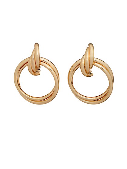 Twisted Hoop Earrings - New York & Company