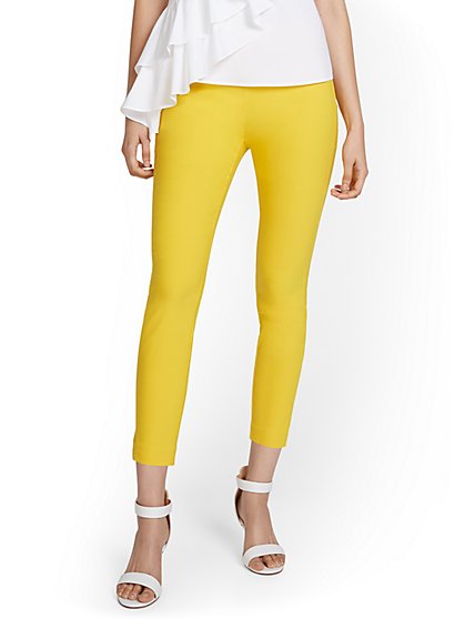 yellow dress pants womens