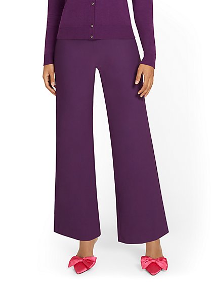 Whitney High-Waisted Pull-On Wide-Leg Pant - New York & Company