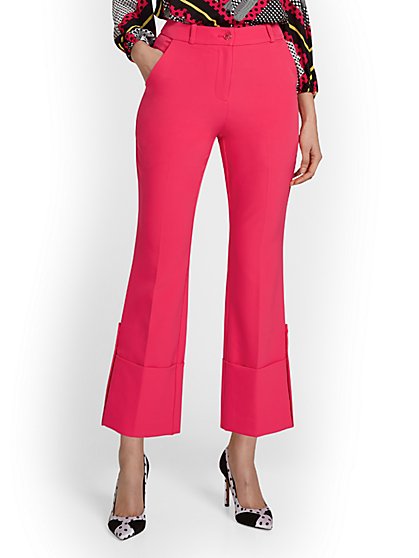 Wide-Leg Cuffed Ankle Pant - New York & Company