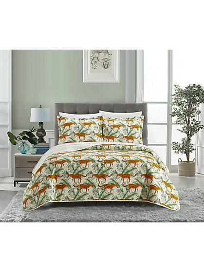 Wild Safari Queen-Size 3-Piece Quilt Set - NY&C Home - New York & Company