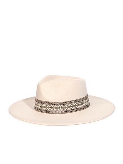 Woven-Band Panama Hat - Fame Accessories - New York & Company